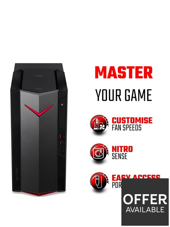 stillFront image of acer-nitro-n50-620-gaming-pc--nbspgeforce-rtx-3060-intel-core-i7nbsp16gb-ramnbsp256gb-ssd-amp-1tb-hdd