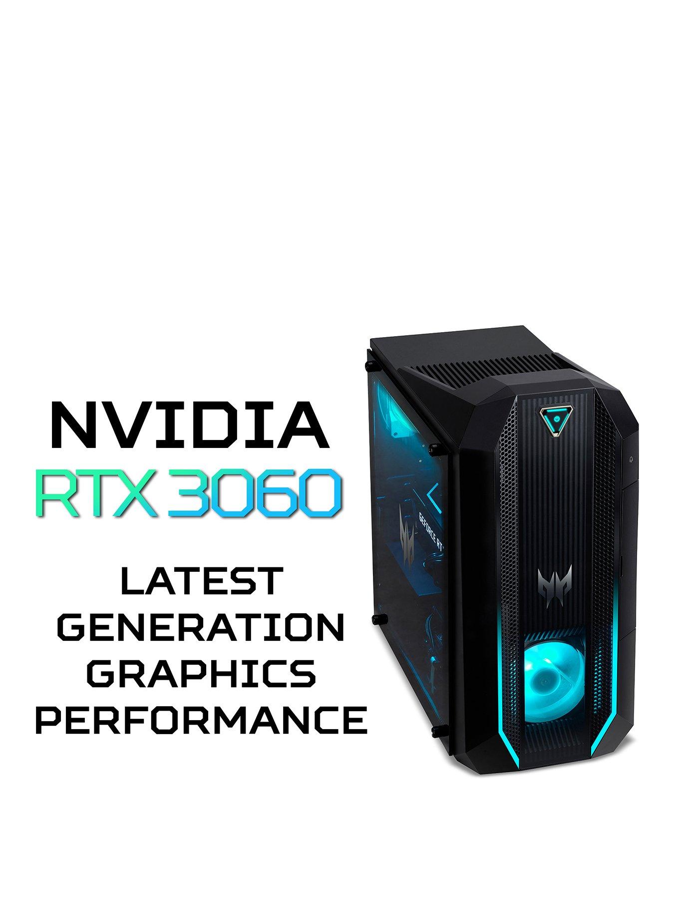 Acer Predator Orion 3000 Geforce Rtx 3060 Intel Core I5 16gb Ram 256gb Ssd 1tb Hdd Gaming Pc Littlewoods Com