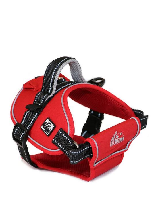 front image of ancol-extreme-harness-red-s