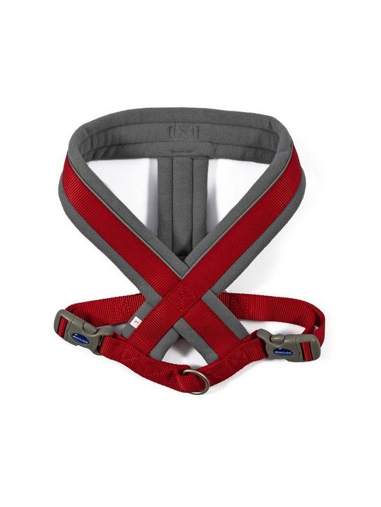 stillFront image of ancol-padded-harness-red-52-71cm