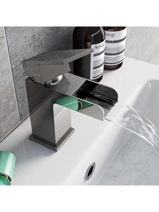 stillFront image of orchard-bathrooms-square-waterfall-basin-mixer-tap