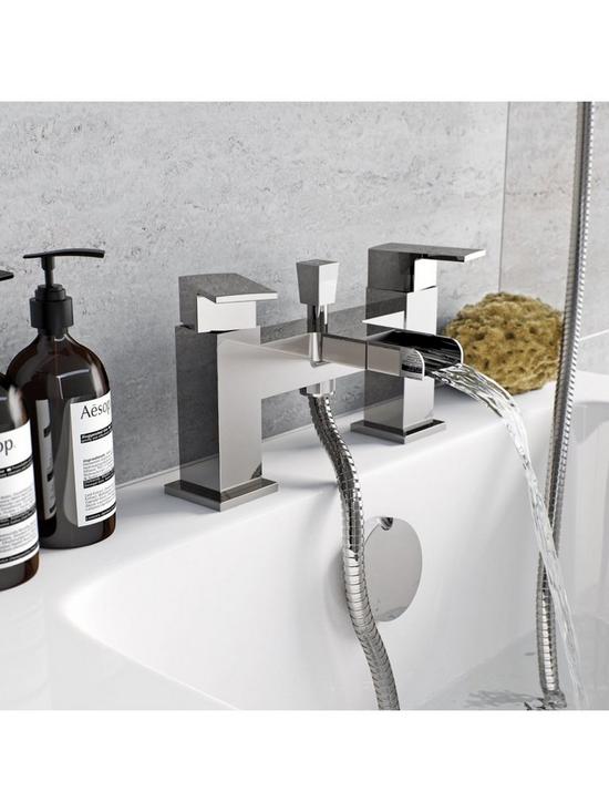 stillFront image of orchard-bathrooms-square-waterfall-bath-shower-mixer-tap
