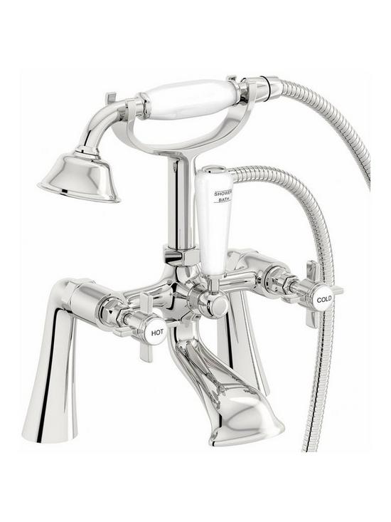 front image of orchard-bathrooms-by-victoria-plum-winchester-traditional-bath-shower-mixer-tap