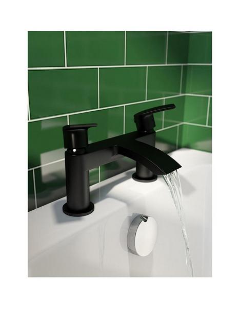 orchard-bathrooms-matt-black-curved-bath-mixer-tap
