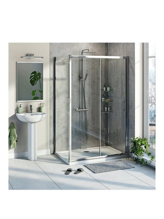 front image of orchard-bathrooms-by-victoria-plum-kemp-6mm-sliding-shower-enclosure-with-tray-and-waste-1000-x-800