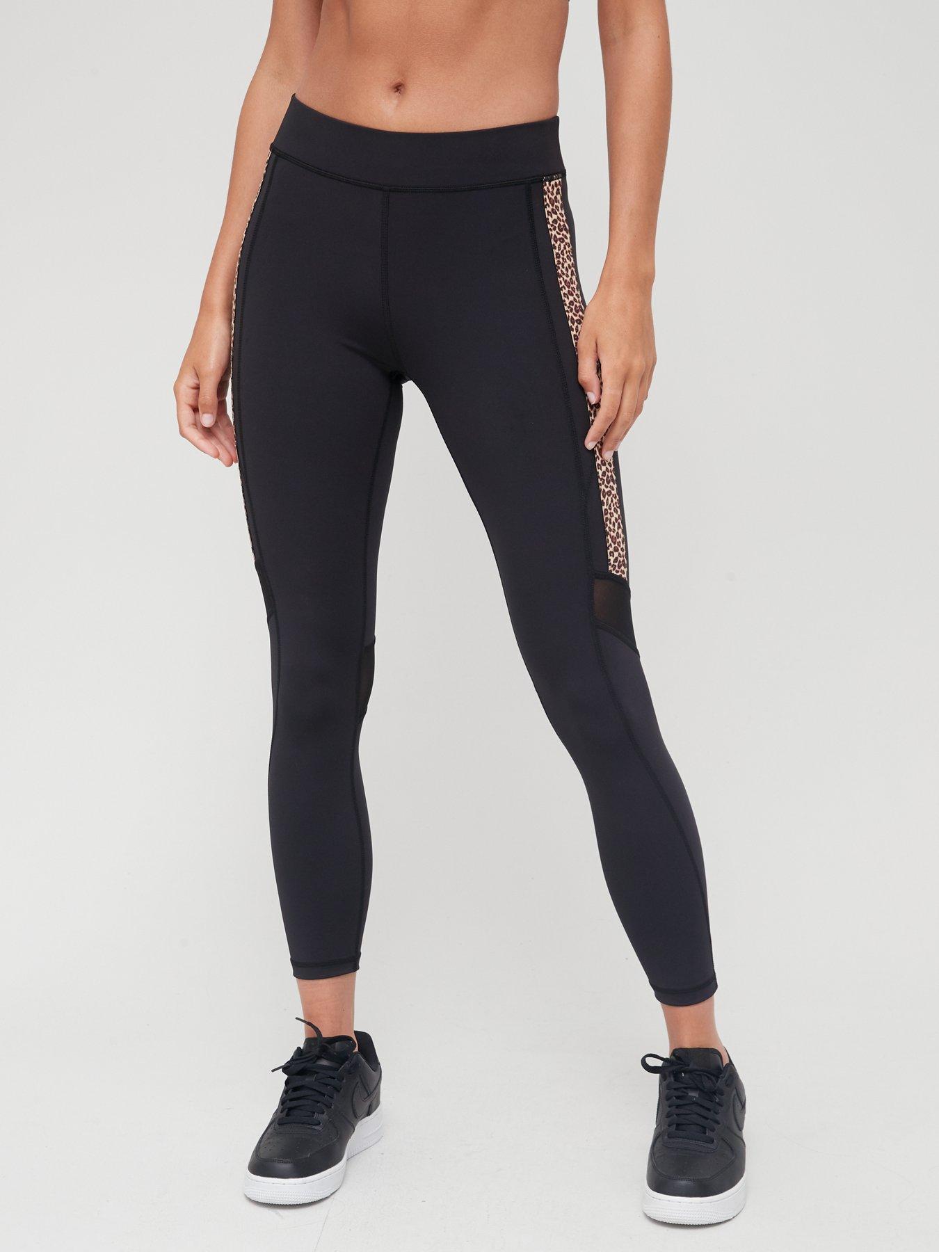 Play Leopard Training Leggings - Black 