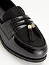  image of v-by-very-extra-wide-fit-tassel-loafers-black