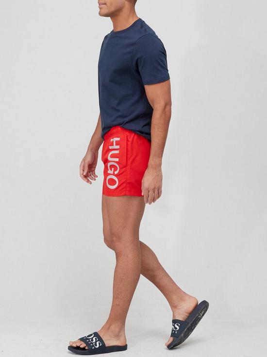 front image of hugo-abas-swim-shorts-orange