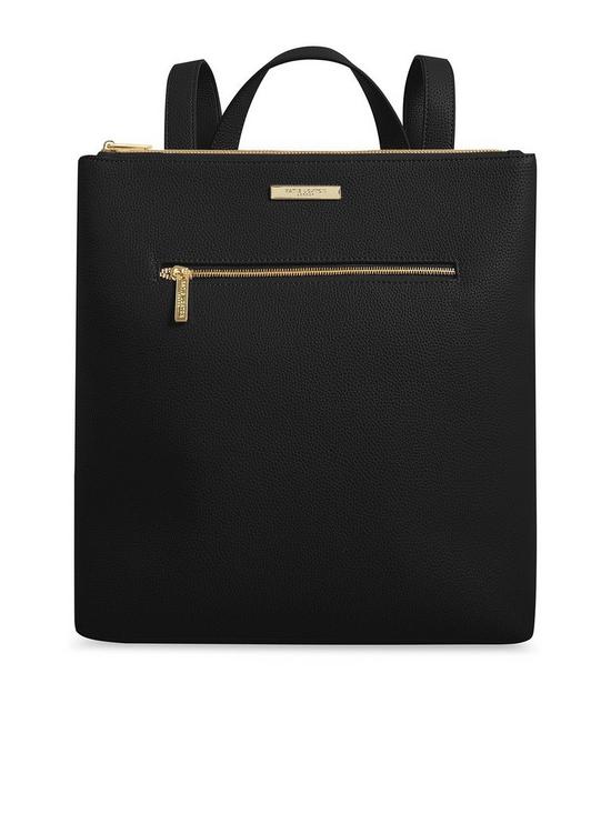 front image of katie-loxton-brooke-backpack-black