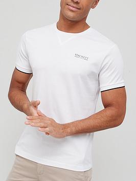 hackett-tipped-cuff-t-shirt-white