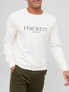 hackett-hackett-logo-sweatshirt-stone