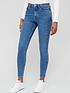  image of v-by-very-premium-high-waist-skinny-jean-mid-wash
