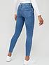  image of v-by-very-premium-high-waist-skinny-jean-mid-wash