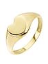  image of love-gold-9ct-yellow-gold-heart-signet-ring