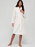  image of v-by-very-jacquard-ripple-dressing-gown-creamnbsp