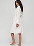  image of v-by-very-jacquard-ripple-dressing-gown-creamnbsp