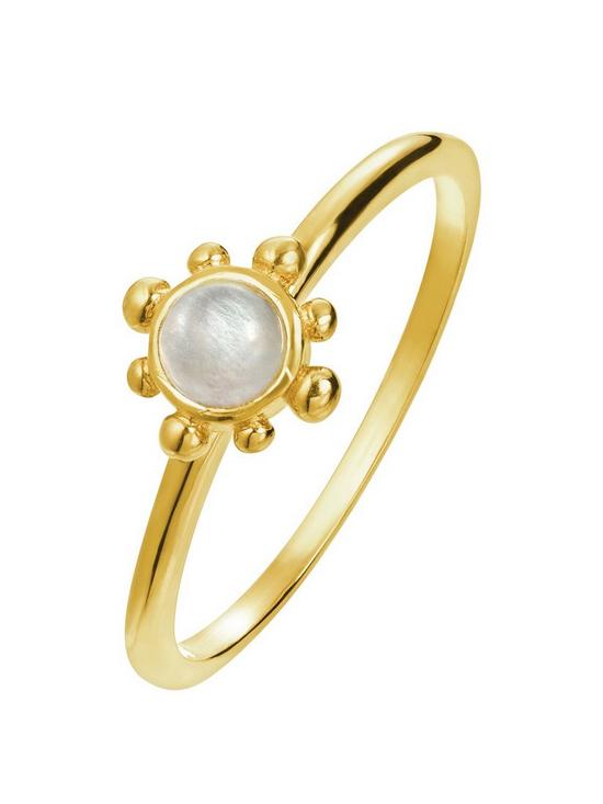front image of love-gem-gold-plated-crystal-moonstone-ring