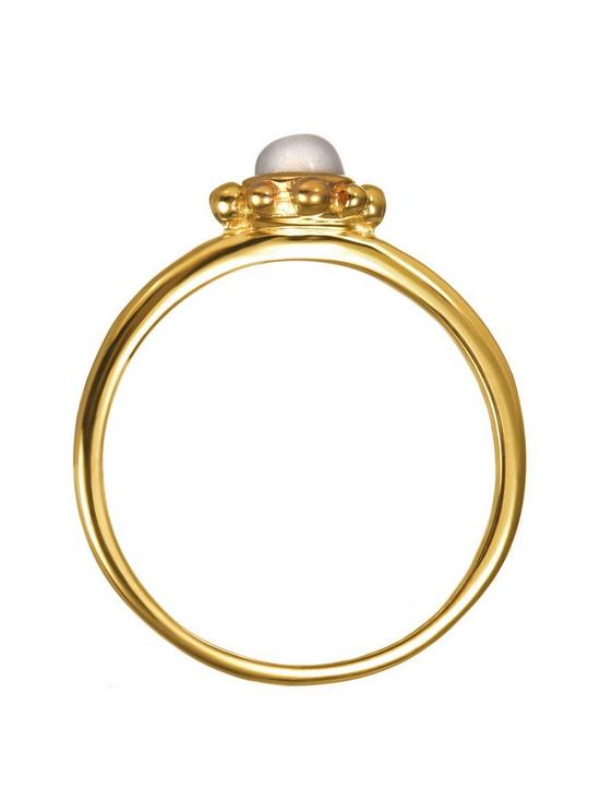 back image of love-gem-gold-plated-crystal-moonstone-ring