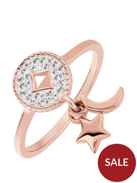 evoke-evoke-sterling-silver-rose-gold-plated-crystal-crescent-moon-and-star-round-charm-ring
