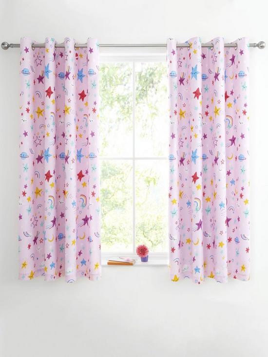 front image of catherine-lansfield-happy-stars-linednbspcurtains