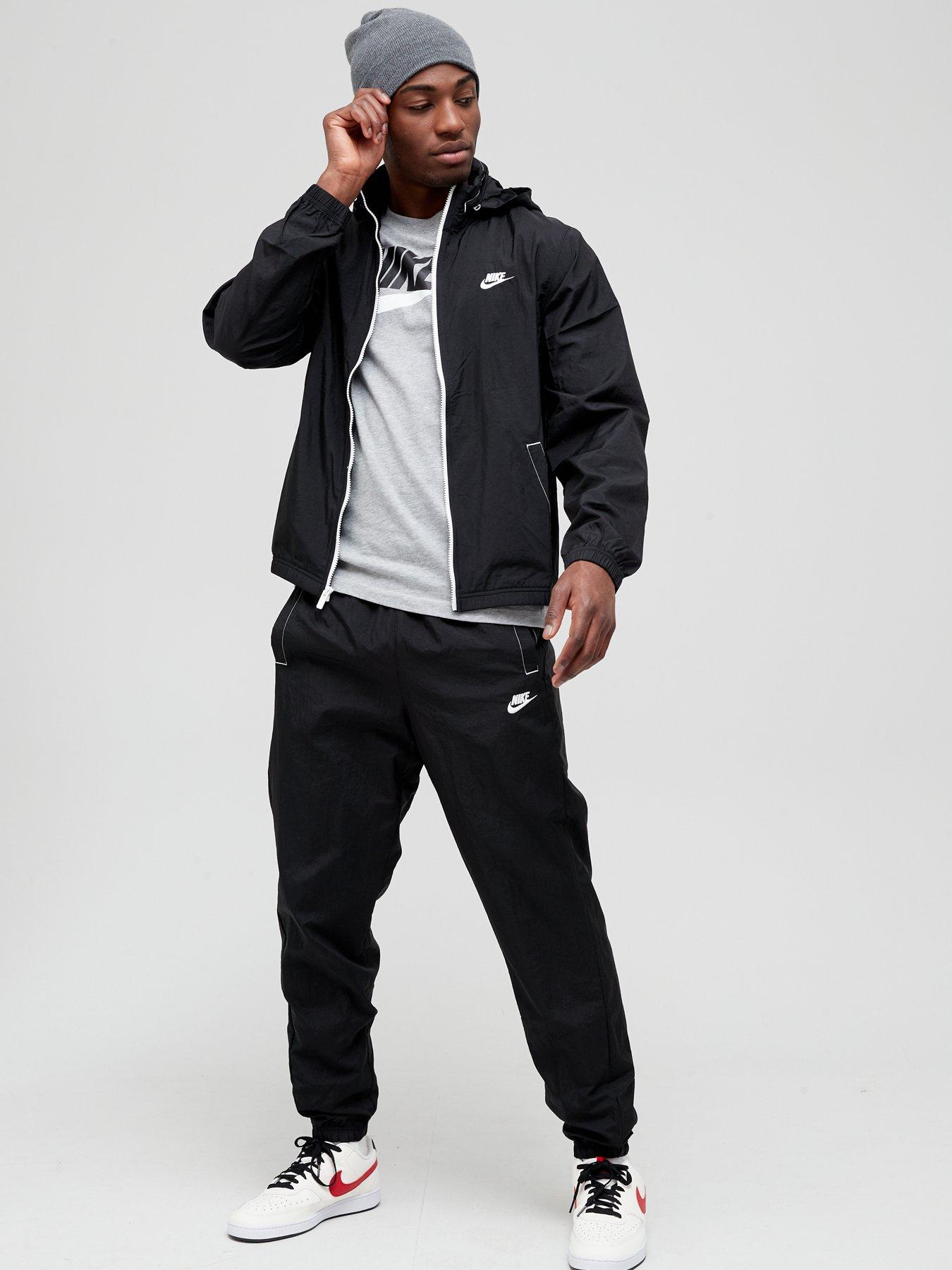 overzien eeuw Voorstad Nike NSW Woven Tracksuit - Black/White | littlewoods.com