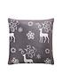  image of cascade-home-christmas-stag-cushion