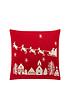 cascade-home-father-christmas-on-sledge-cushionfront