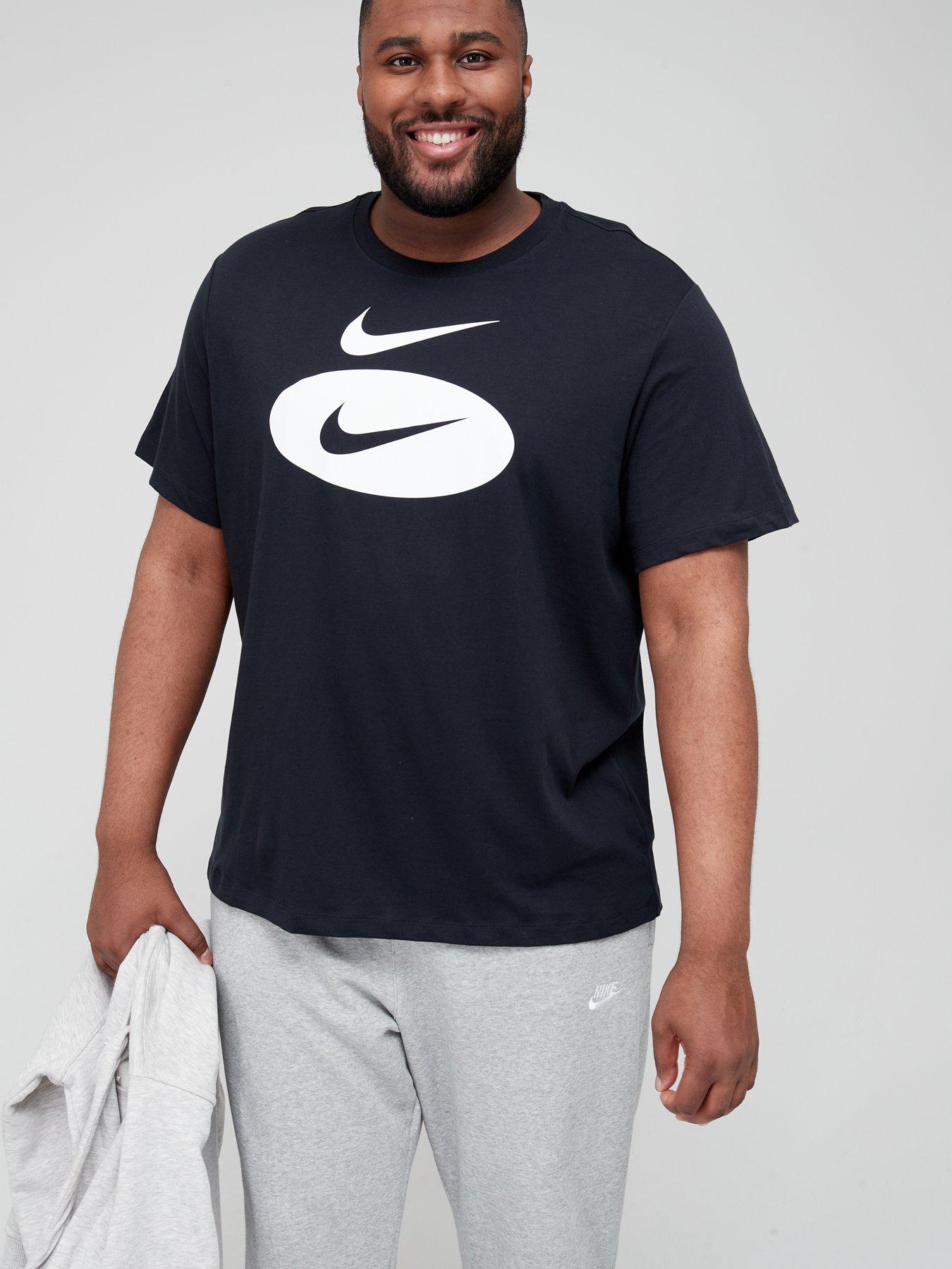 nike logo t shirt mens