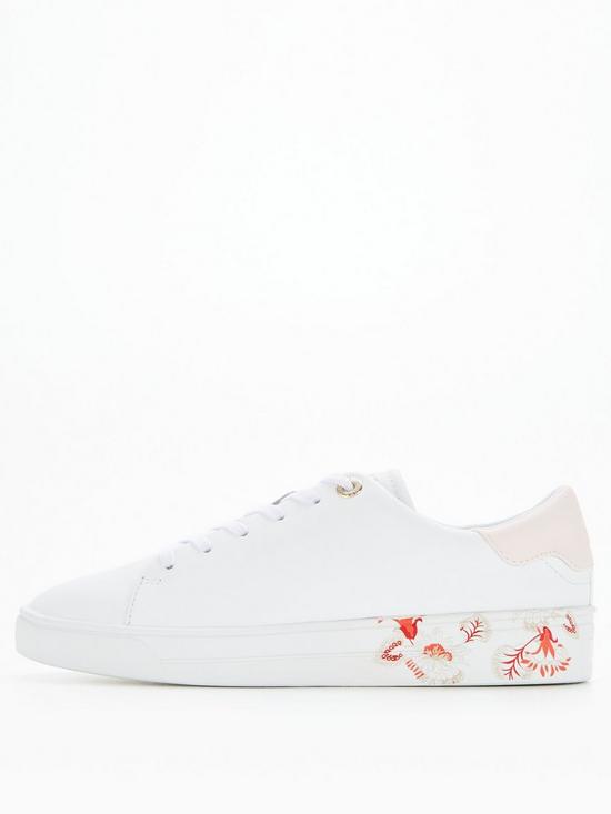 front image of ted-baker-urbana-retro-flood-nocturnal-trainer-white