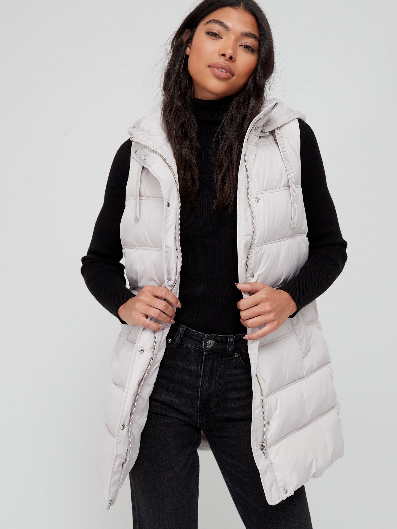 longline hooded gilet womens