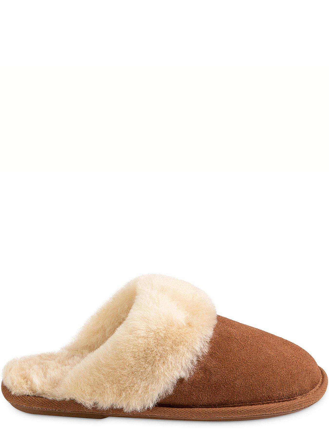 Image 2 of 5 of Just Sheepskin Duchess Soft Cuff Sheepskin Mule - Chestnut