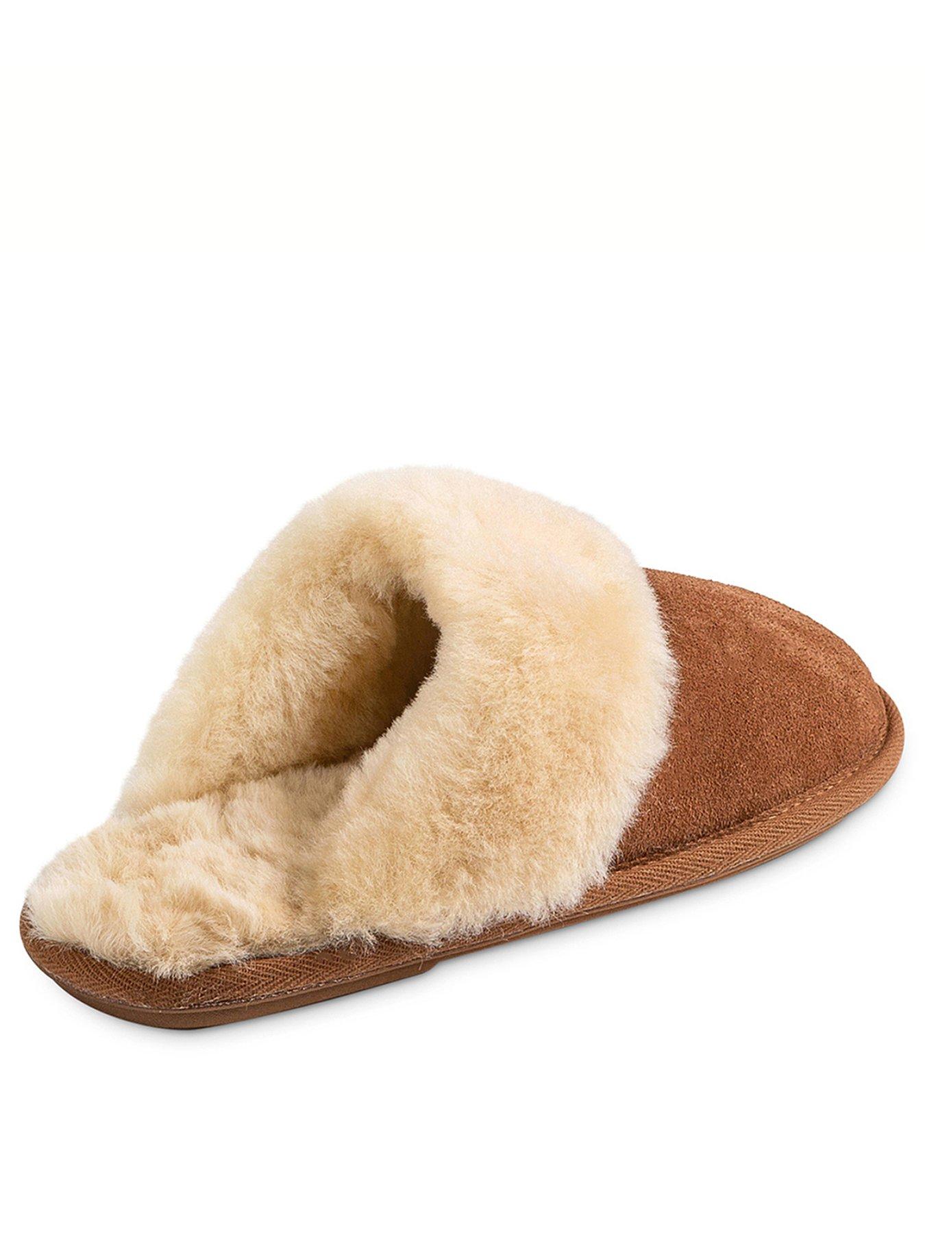 Image 3 of 5 of Just Sheepskin Duchess Soft Cuff Sheepskin Mule - Chestnut