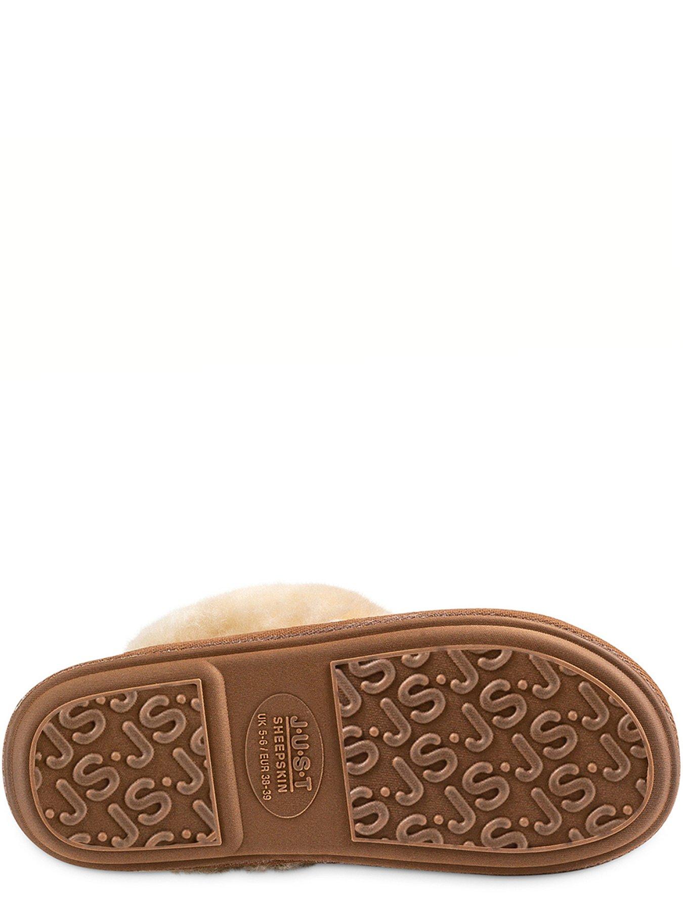 Image 4 of 5 of Just Sheepskin Duchess Soft Cuff Sheepskin Mule - Chestnut