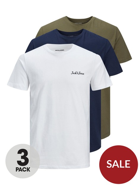 jack-jones-junior-boys-3-pack-ewan-short-sleeve-t-shirts-navywhitegreen