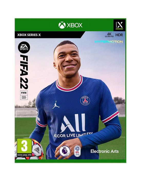 front image of xbox-series-x-fifa-22