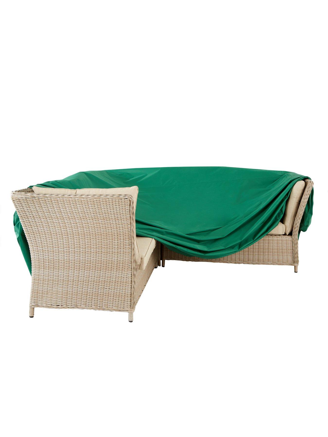 Rattan Corner Dining Set Garden Furniture Cover 257 x 250 x 83 cm