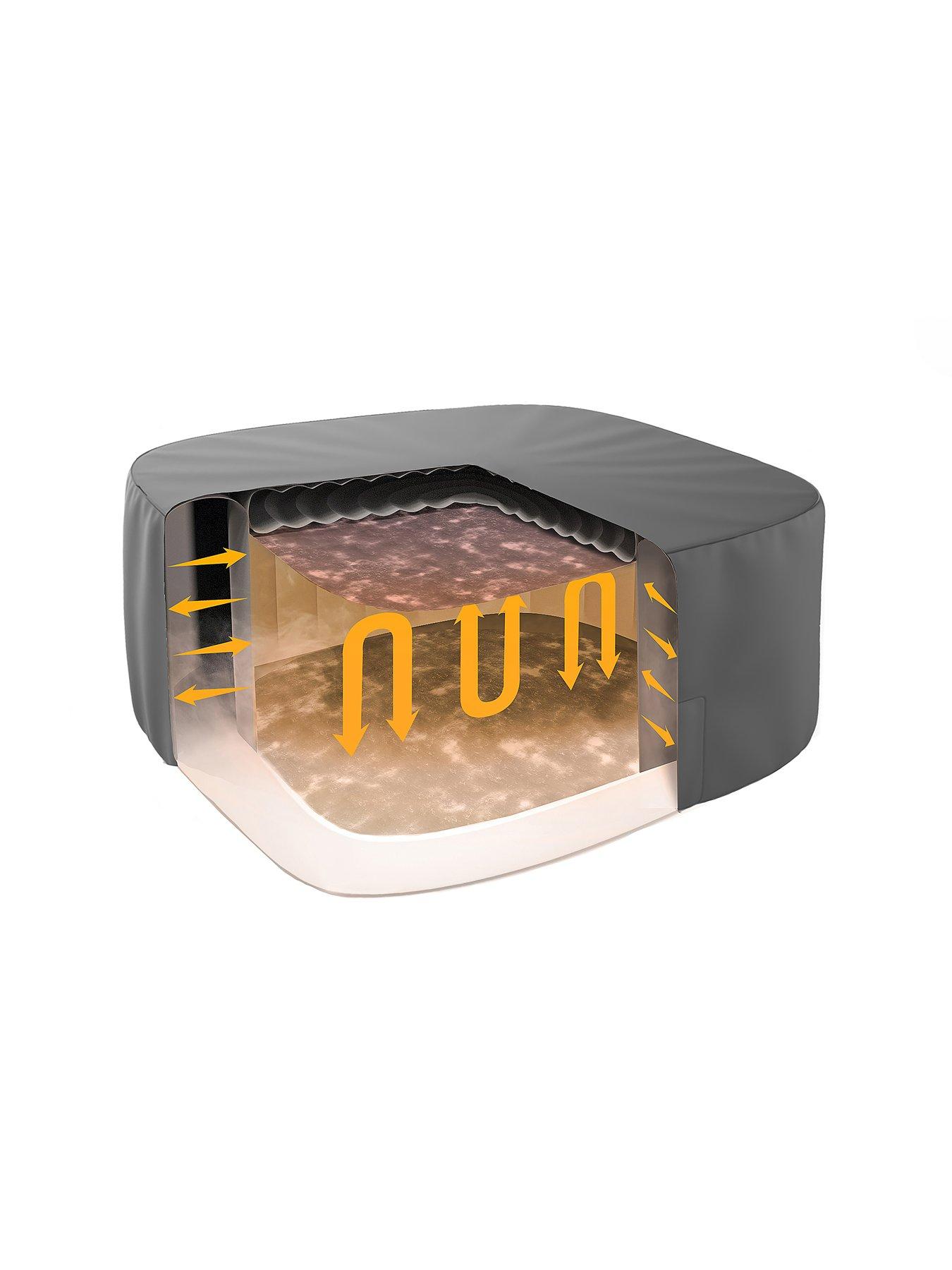  image of lay-z-spa-energy-saving-thermal-hot-tub-cover-ndash-180m-square