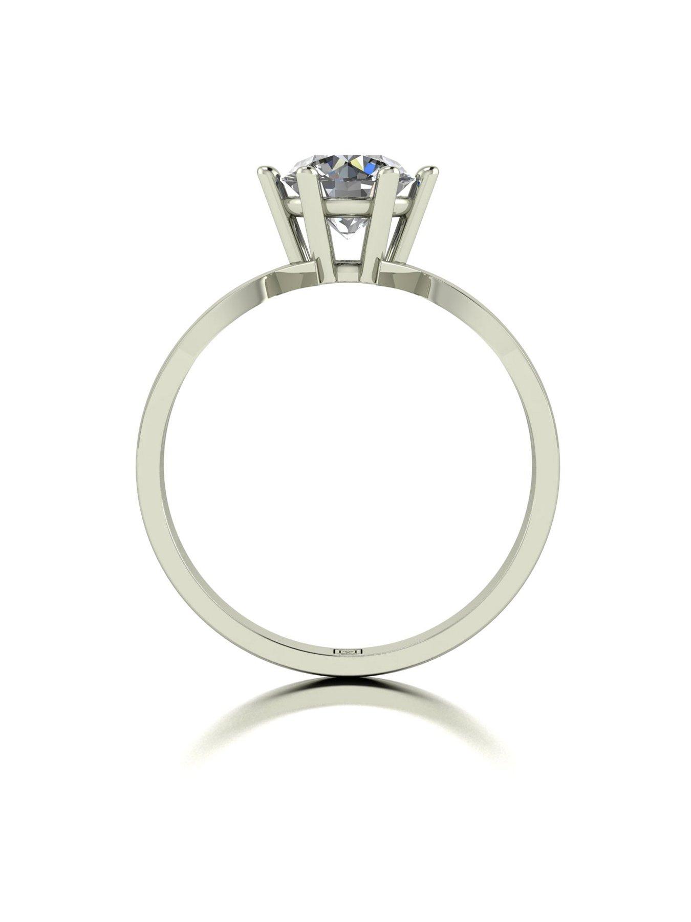 stillFront image of moissanite-lady-lynsey-moissanite-9ct-white-gold-100ct-solitaire-ring