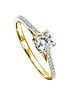  image of created-brilliance-margotnbsp9ct-yellow-gold-050ct-lab-grown-diamond-engagement-ring