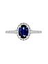  image of created-brilliance-rosalind-created-brilliance-9ct-white-gold-created-sapphire-and-020ct-lab-grown-diamond-ring