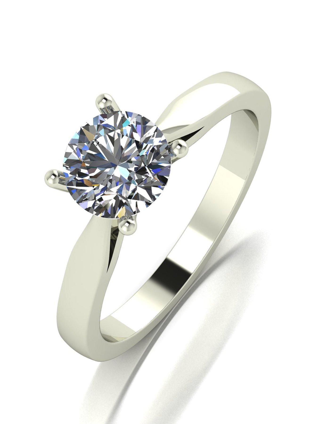 undefined 9ct Gold 1ct Special Edition 100 Facets Solitaire Ring