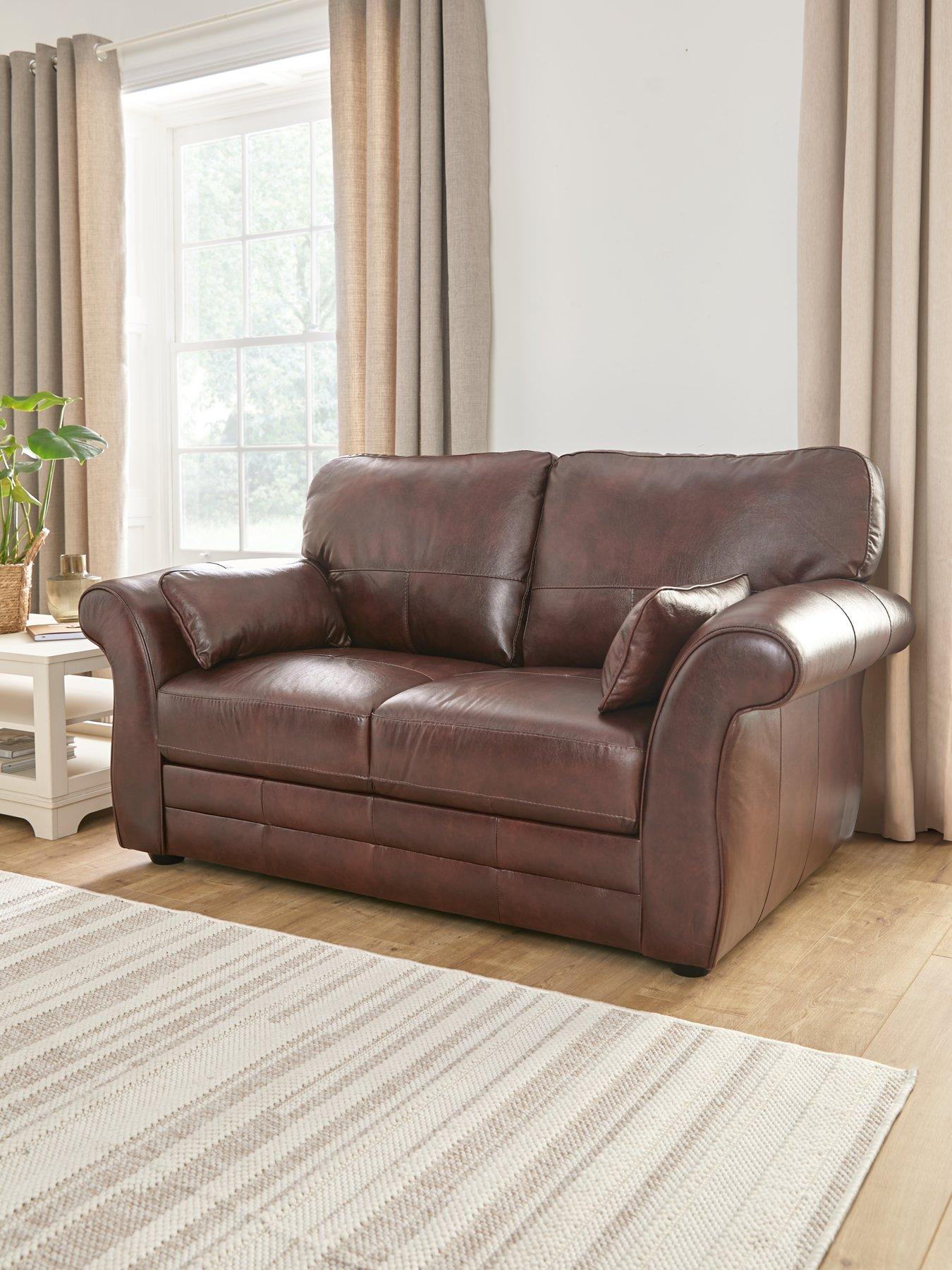 The Very Collection Vantage Italian Leather 2 Seater Sofa - FSC® Certified