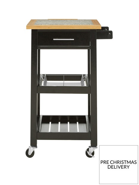 premier-housewares-kenzo-small-kitchen-trolley-with-granite-top