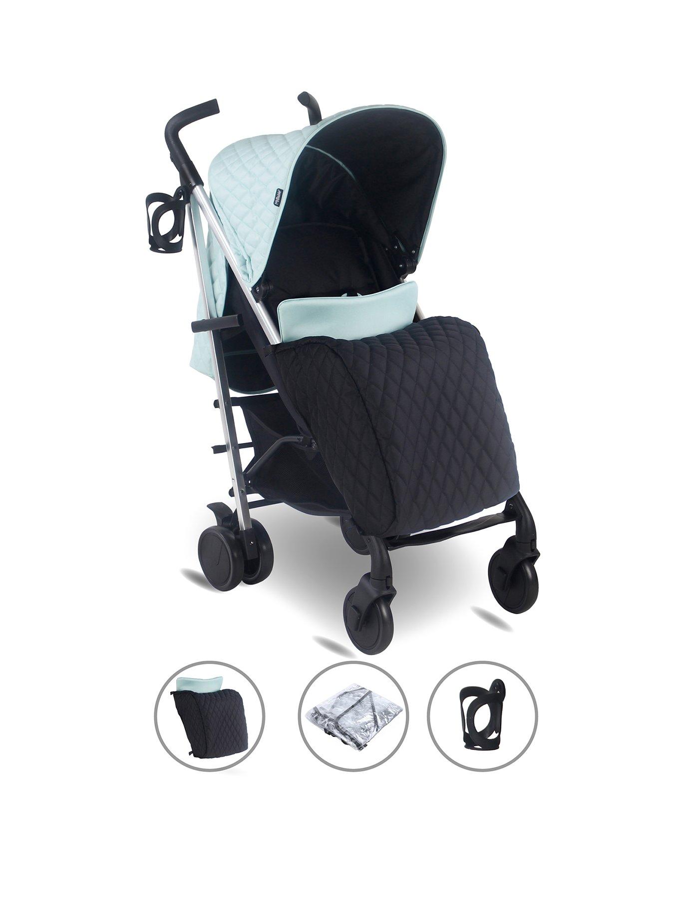 My Babiie MB51 Plus Stroller Quilted Aqua Littlewoods