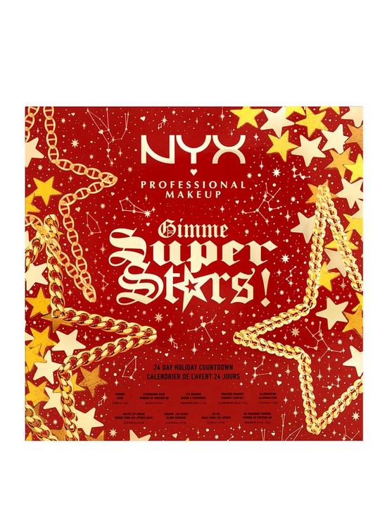 stillFront image of nyx-professional-makeup-gimme-super-stars-24-day-holiday-countdown-advent-calendar