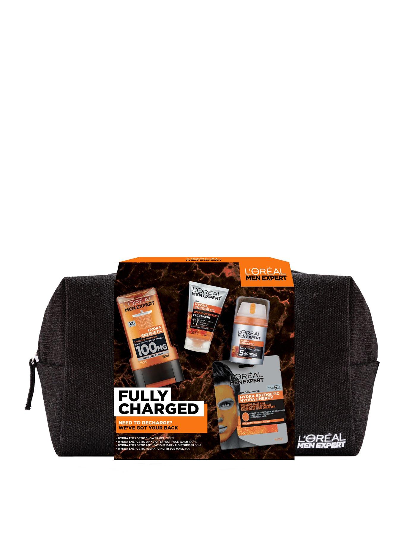 L'Oreal Paris Men Expert Fully Charged Washbag Gift Set for Men