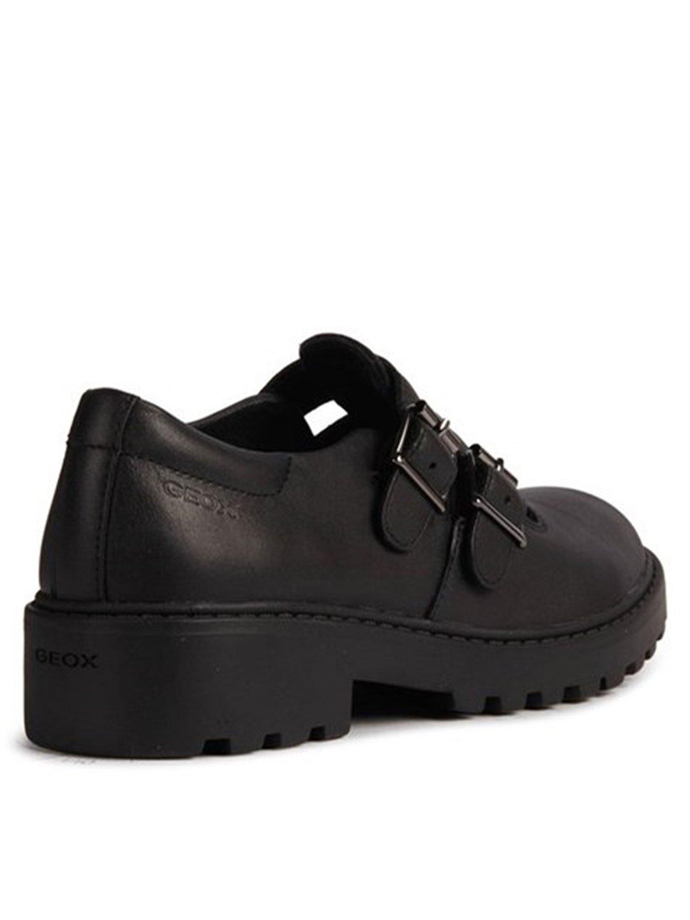 Image 2 of 5 of Geox Casey Girls Buckle School Shoe - Black