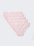  image of river-island-girls-5-pack-waistband-briefs-pink