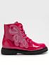  image of lelli-kelly-diamond-wings-patent-ankle-boots-fuchsia