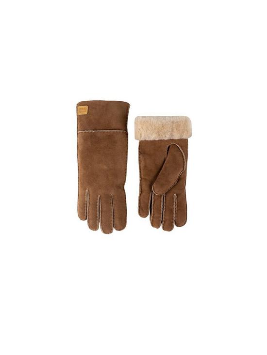 back image of just-sheepskin-charlotte-gloves-tan